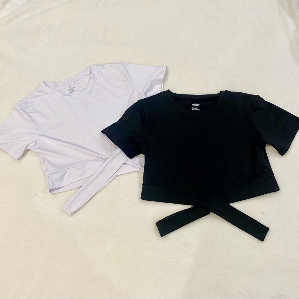 NVGTN Crop Top Duo in Black and White